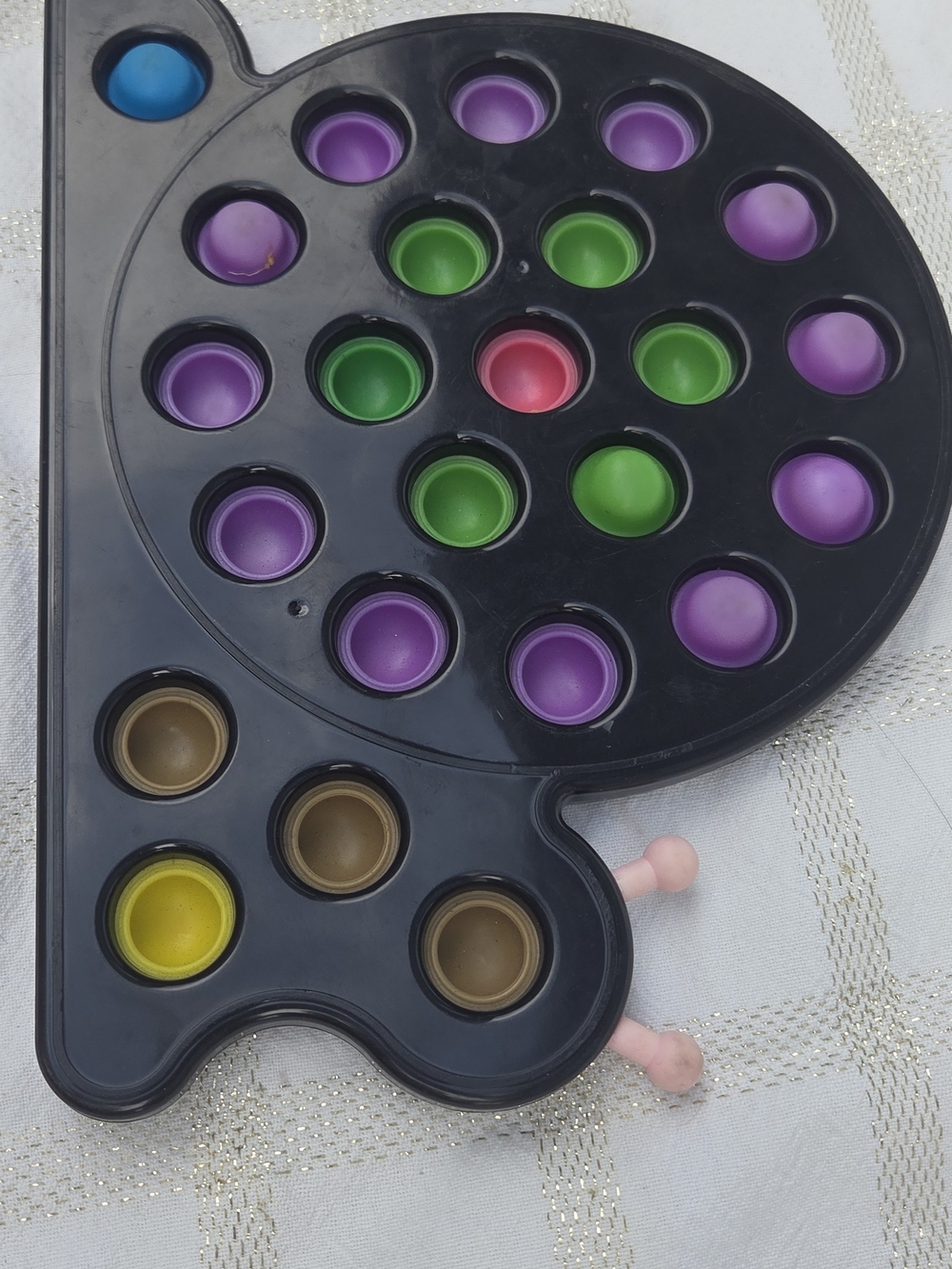 Kids Sensory Pop-It Fidget Board Toy - Purple & Green